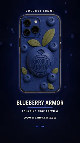 Blueberry Armor campaign film poster